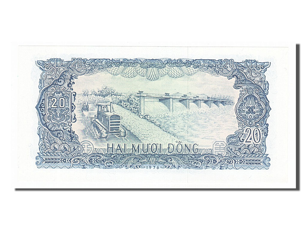 Viet Nam, 20 D<ox>ng, 1976, KM #83a, UNC(65-70), OB956238