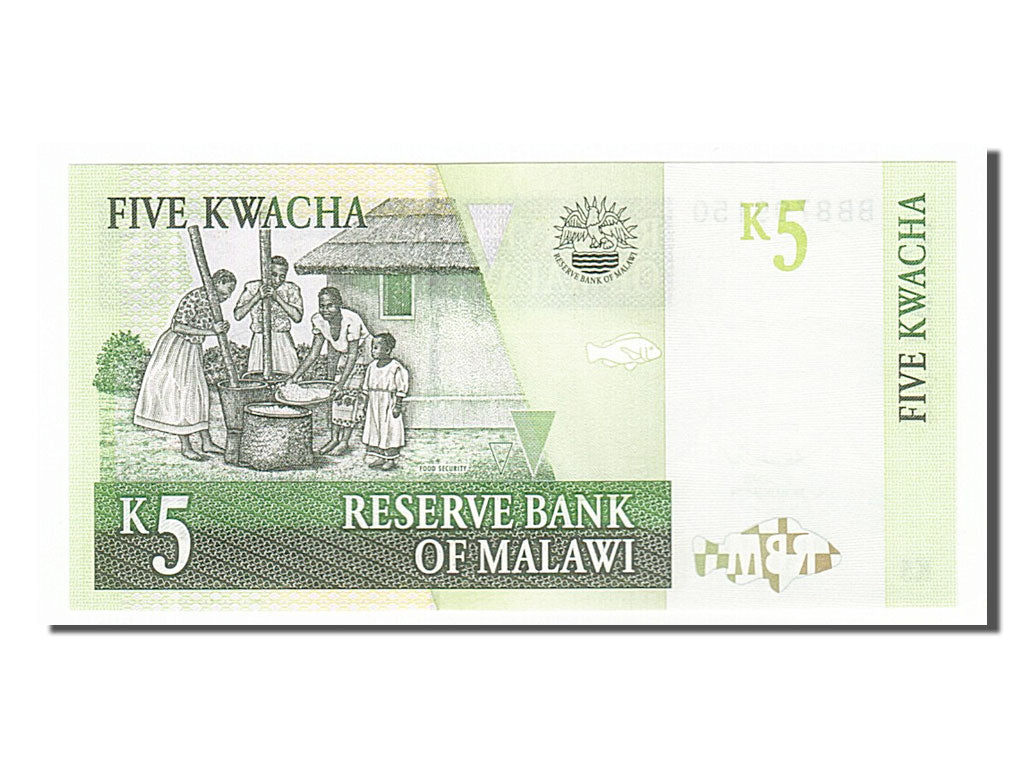 Malawi, 5 Kwacha, 2004, KM #36b, 2004-03-01, UNC(65-70), BB8799150