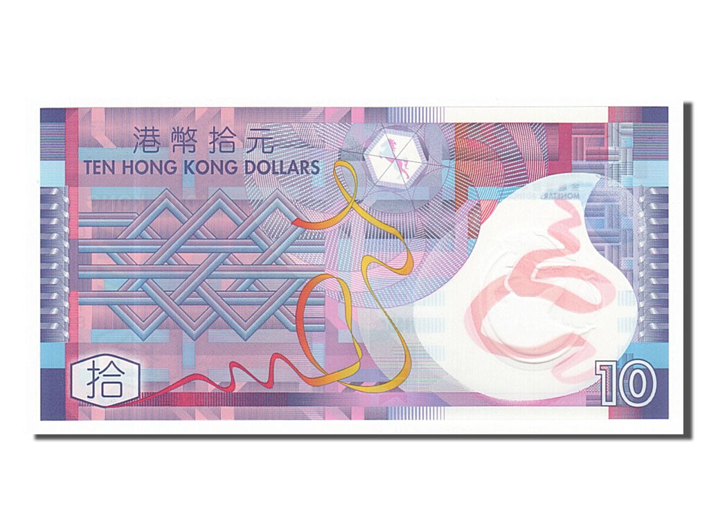 Hong Kong, 10 Dollars, 2007, KM #401a, 2007-04-01, UNC(65-70), CE261849