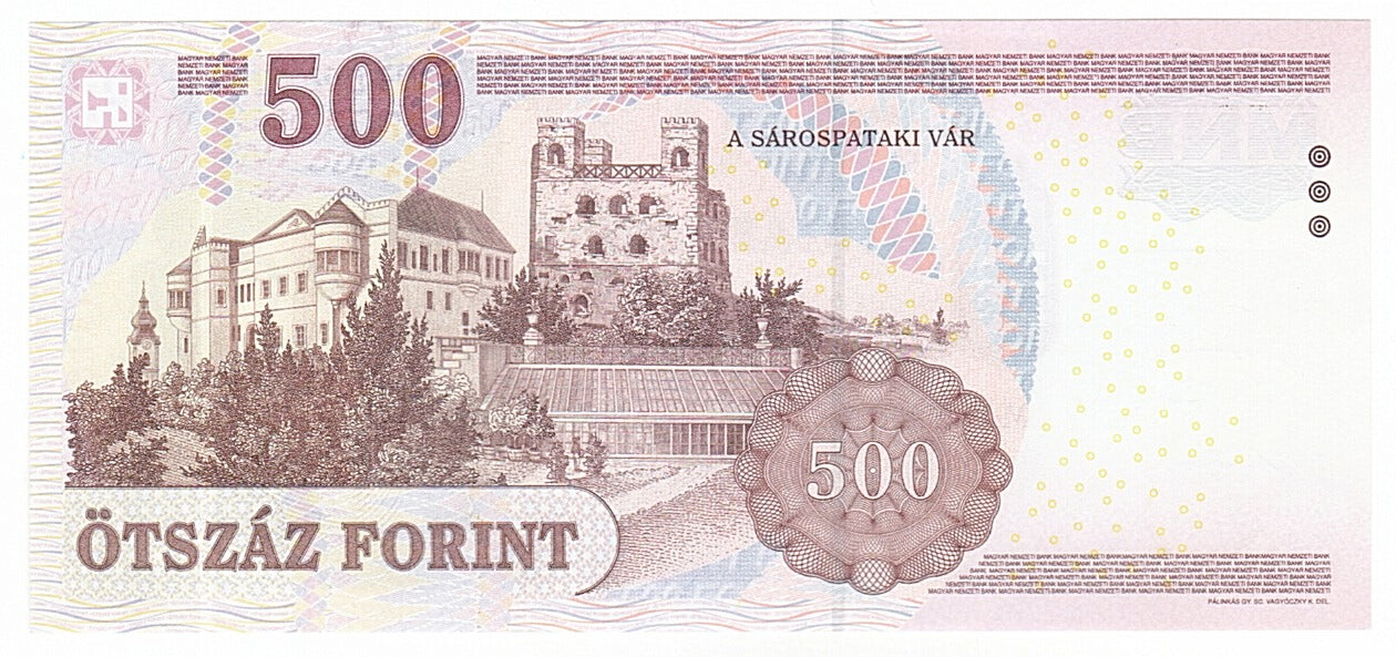 Billet, Hongrie, 500 Forint, 2007, NEUF