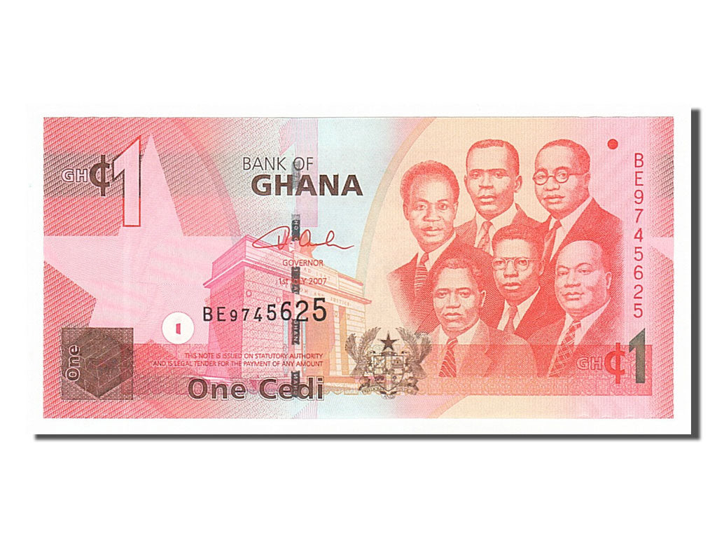 Ghana, 1 Cedi, 2007, KM #37a, 2007-07-01, UNC(65-70), BE9745625