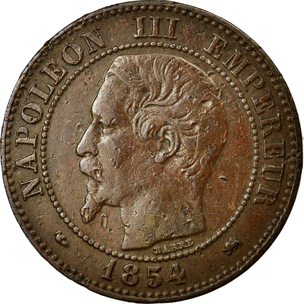 Coin, France, Napoleon III, Napoléon III, 2 Centimes, 1854, Lyon, EF(40-45)