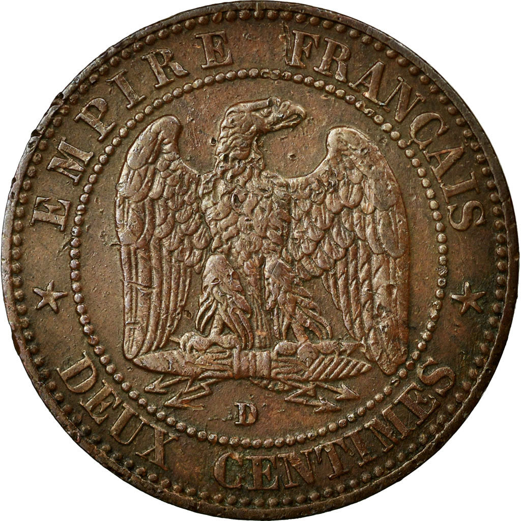 Coin, France, Napoleon III, Napoléon III, 2 Centimes, 1854, Lyon, EF(40-45)
