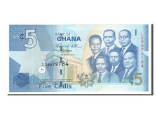 Ghana, 5 Cedis, 2010, KM #38b, 2010-03-06, UNC(65-70), LX8879184
