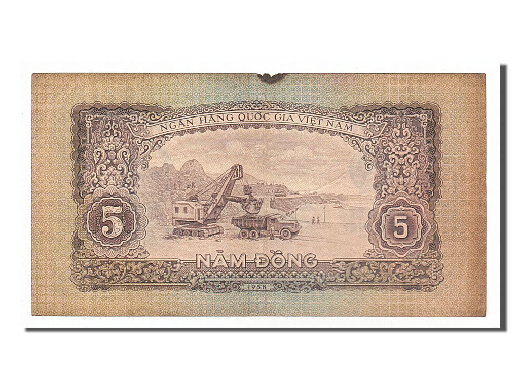 Viet Nam, 5 D<ox>ng, 1958, KM #73a, VF(20-25), IV292778