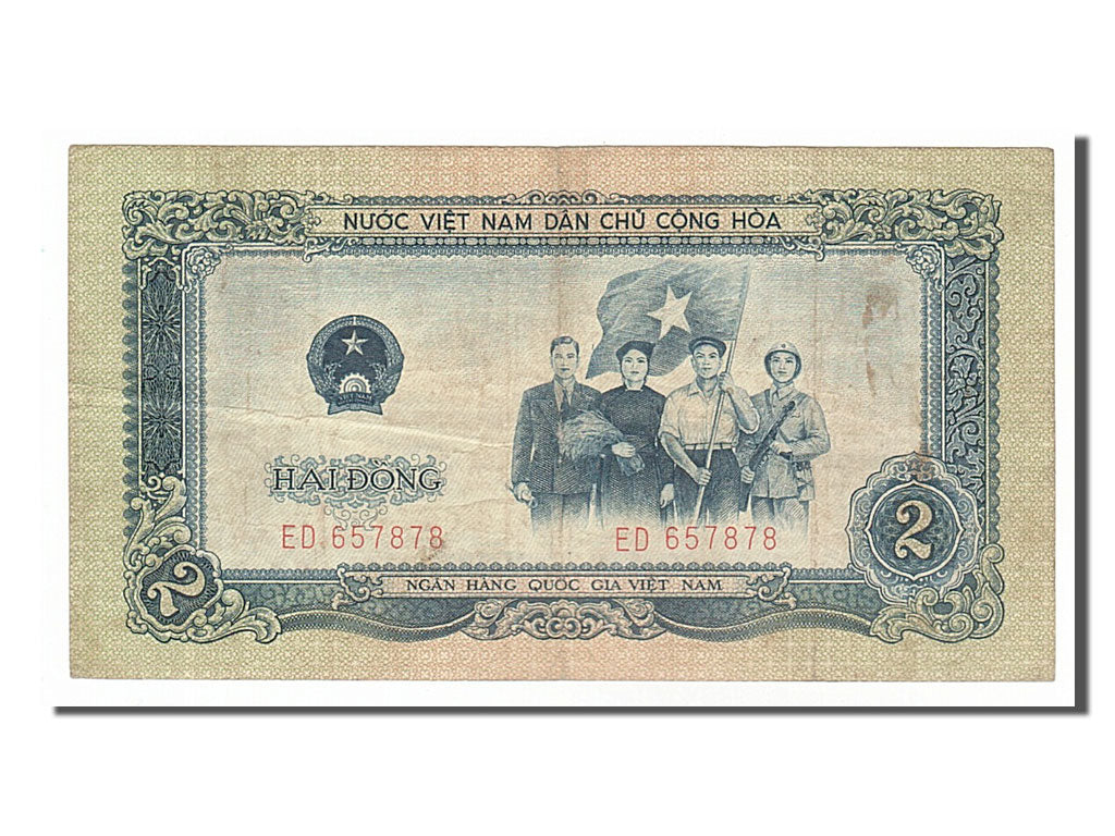 Viet Nam, 2 D<ox>ng, 1958, KM #72a, VF(20-25), ED657878