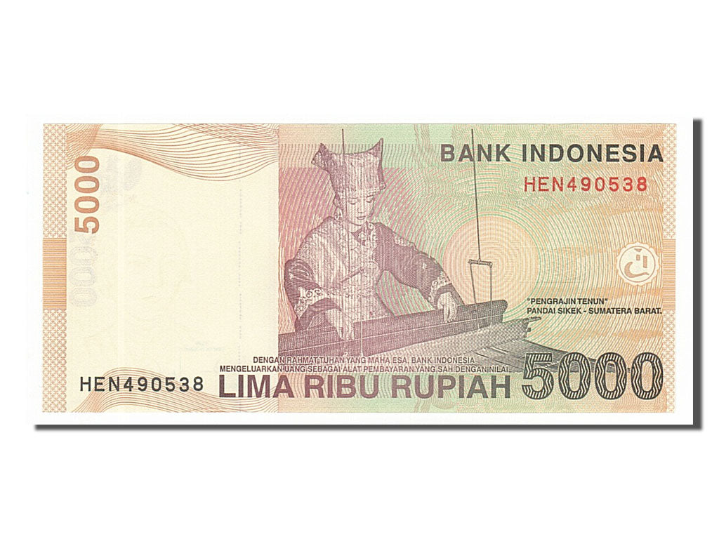 Banknote, Indonesia, 5000 Rupiah, 2009, UNC(65-70)