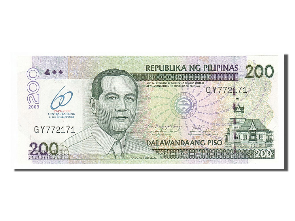 Banknote, Philippines, 200 Piso, 2009, UNC(65-70)
