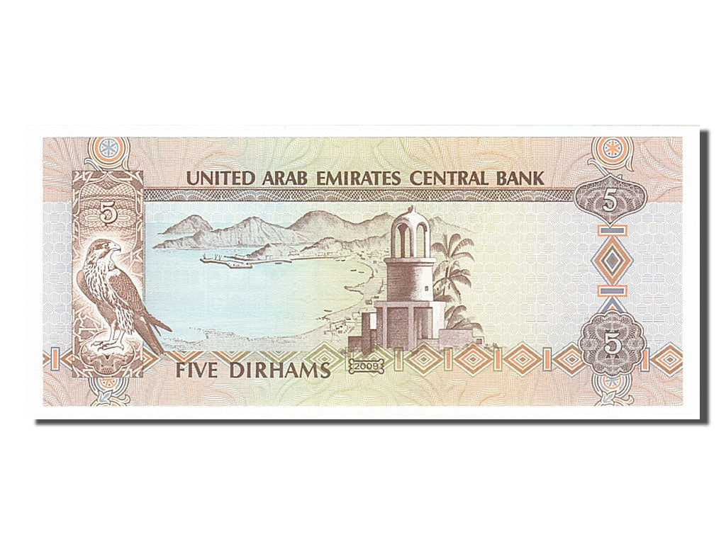 United Arab Emirates, 5 Dirhams, 2009, KM #26c, UNC(65-70), 052882958