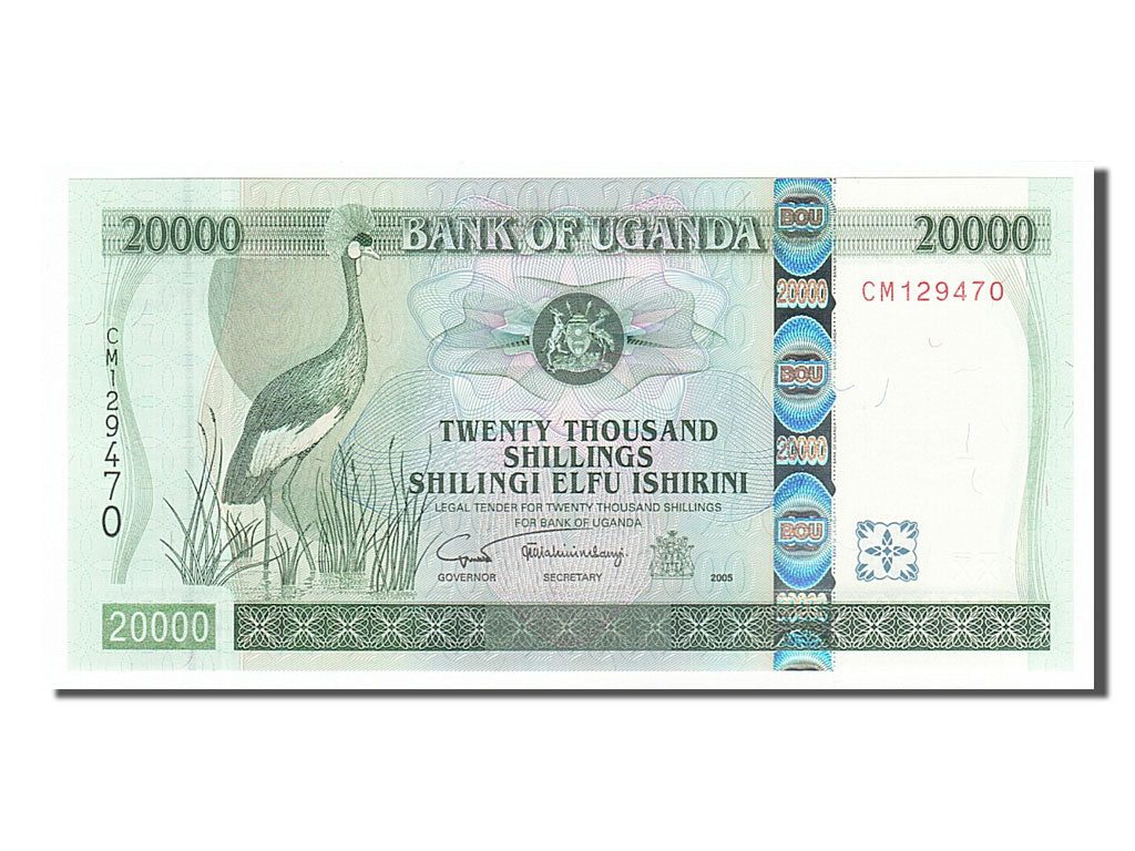 Uganda, 20,000 Shillings, 2005, KM #46b, UNC(65-70), CM129470