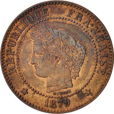 France, Cérès, 2 Centimes, 1879, Paris, EF(40-45), Bronze, KM:827.1