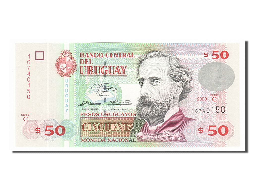 Billete, 50 Pesos Uruguayos, 2003, Uruguay, UNC