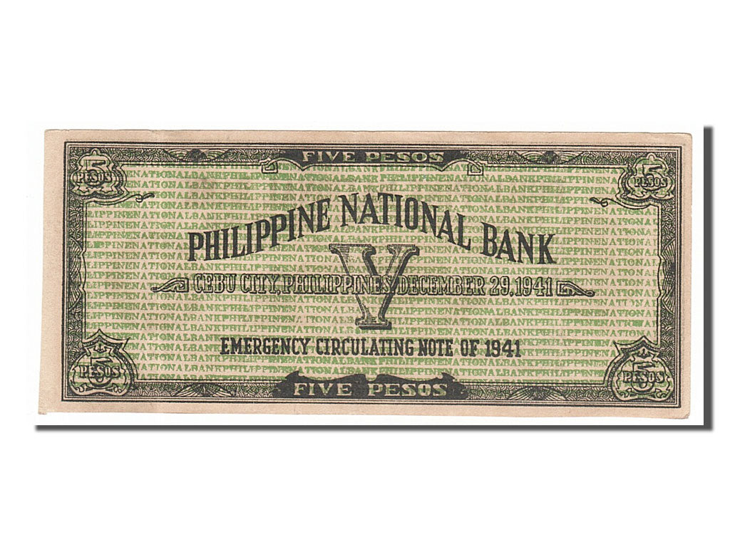 Philippines, 5 Pesos type 1941