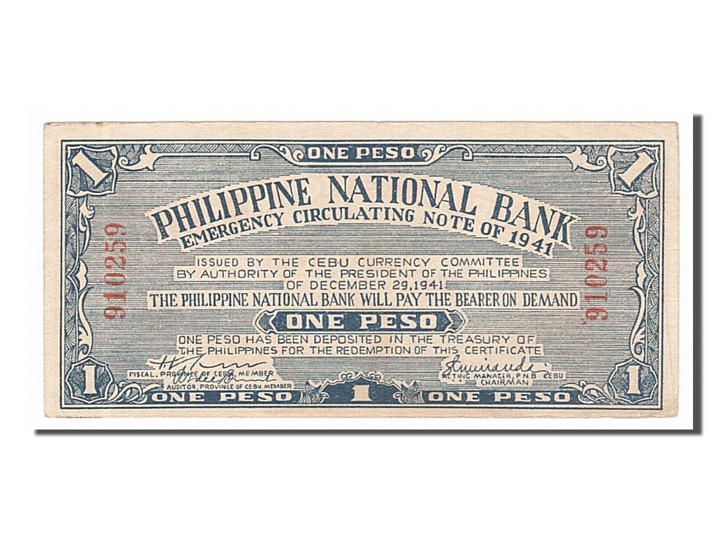 Philippines, 1 Peso, 1941, UNC(63), 910259