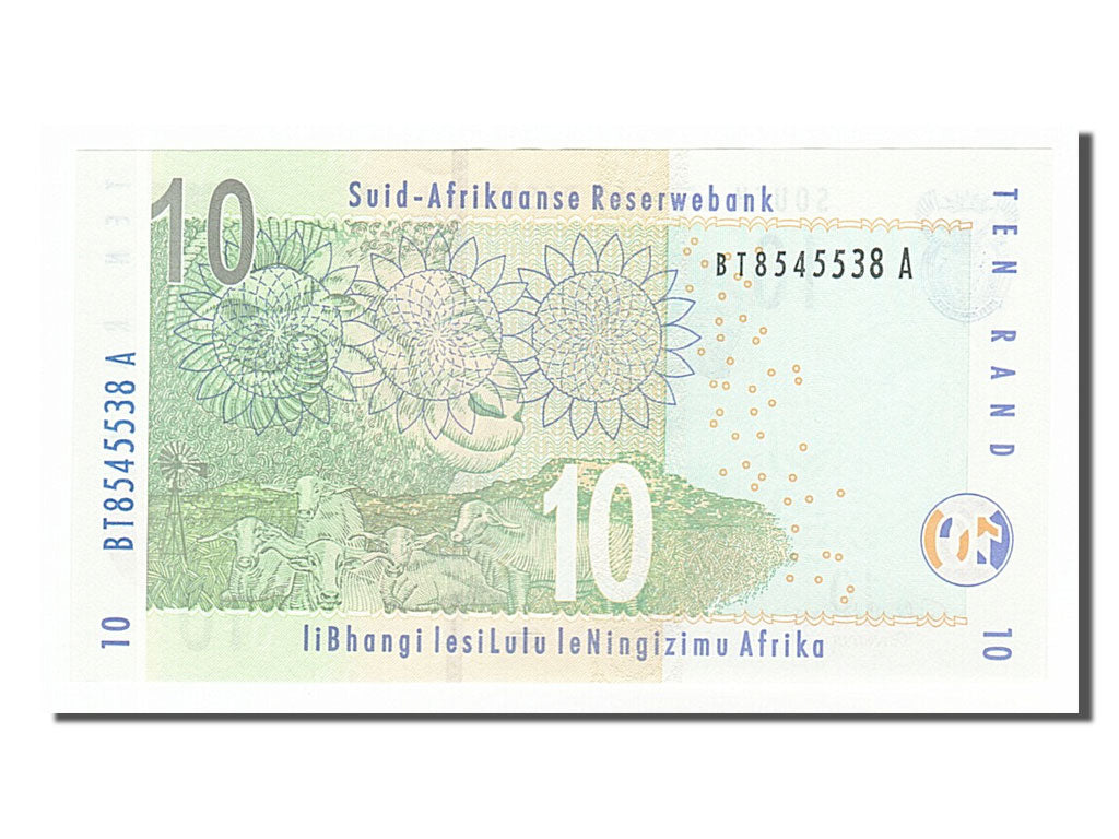 South Africa, 10 Rand, 2005, KM #128b, UNC(65-70), BT8545538A