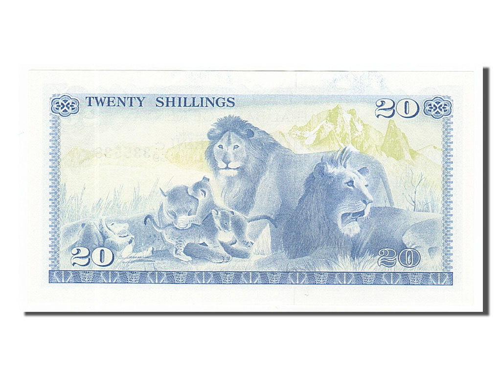 Geldschein, Kenya, 20 Shillings, 1978, 1978-07-01, UNZ-