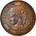 Moneta, Francia, Cérès, 2 Centimes, 1884, Paris, MB+, Bronzo, KM:827.1