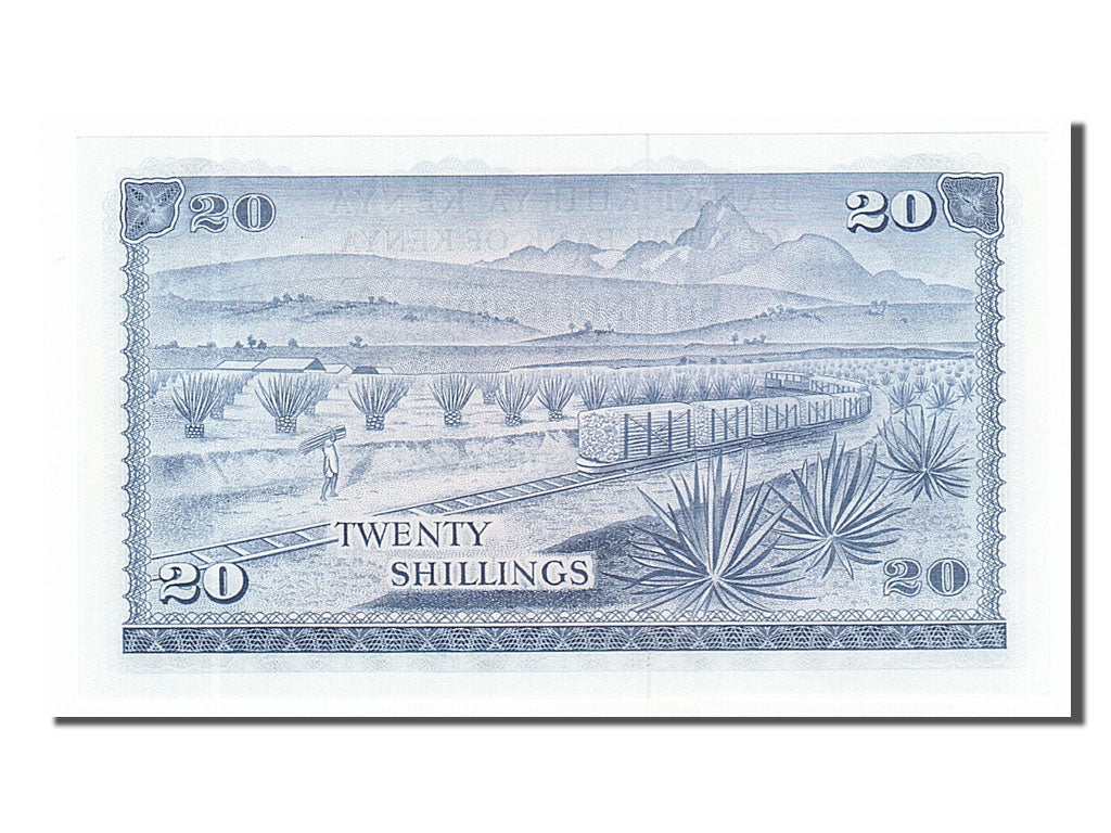 Kenya, 20 Shillings, 1973, KM #8d, 1973-07-01, UNC(65-70), A/74
