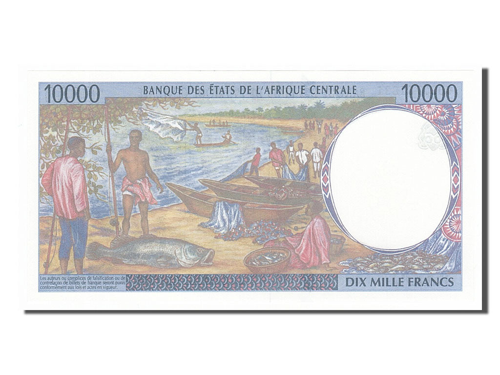 Banknote, Central African States, 10,000 Francs, 2000, UNC(65-70)