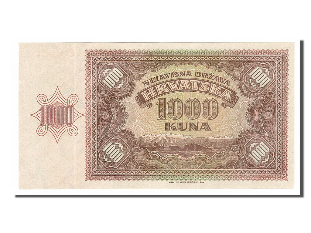 Billet, Croatie, 1000 Kuna, 1941, 1941-05-26, NEUF
