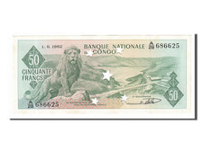 Banknote, Congo Democratic Republic, 50 Francs, 1962, 1962-06-01, UNC(65-70)