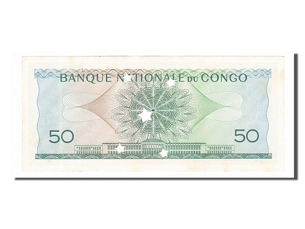 Banknote, Congo Democratic Republic, 50 Francs, 1962, 1962-06-01, UNC(65-70)