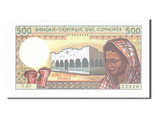 Comoros, 500 Francs, 1986, KM #10b, UNC(65-70), T.07