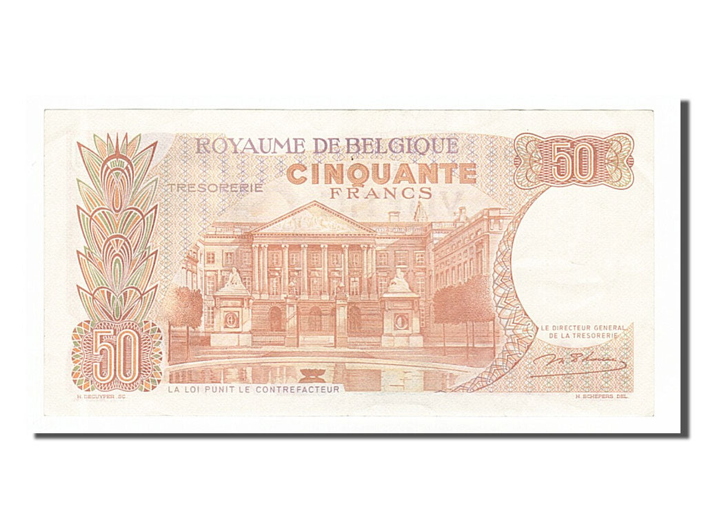 Belgium, 50 Francs, 1966, KM #139, 1966-05-16, AU(55-58), 089179718