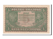 Poland, 5 Marek, 1919, KM #24, 1919-08-23, AU(50-53), 943911