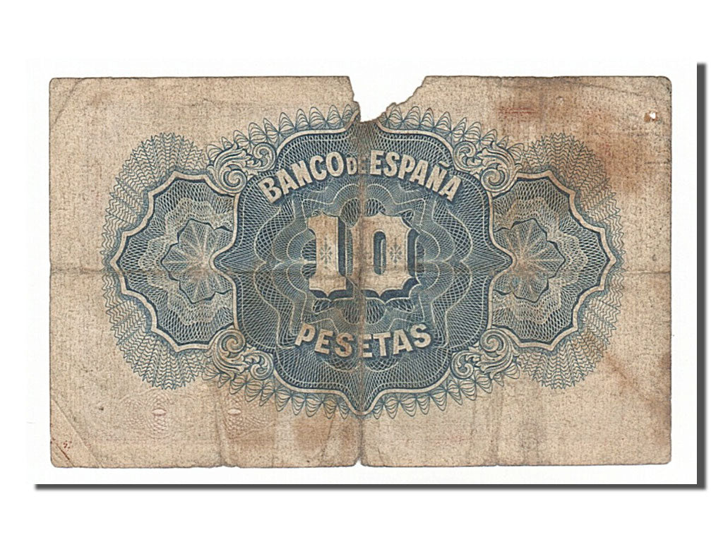 Banknote, Spain, 10 Pesetas, 1935, VG(8-10)