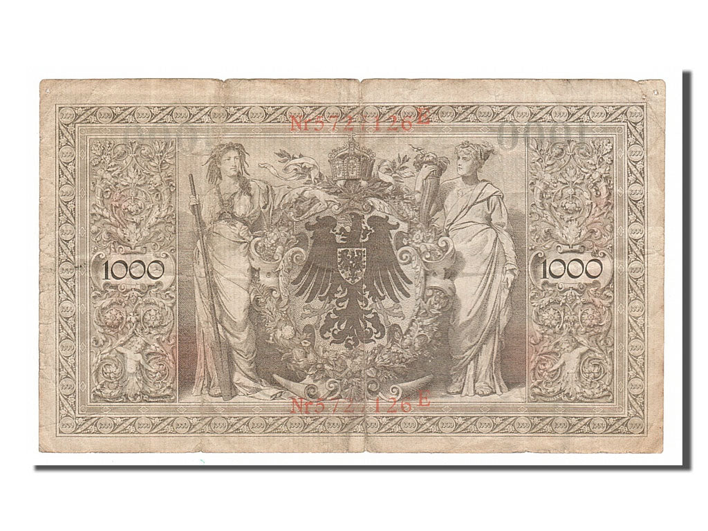 Germany, 1000 Mark, 1910, KM #45b, 1910-04-21, VF(20-25), 572126E