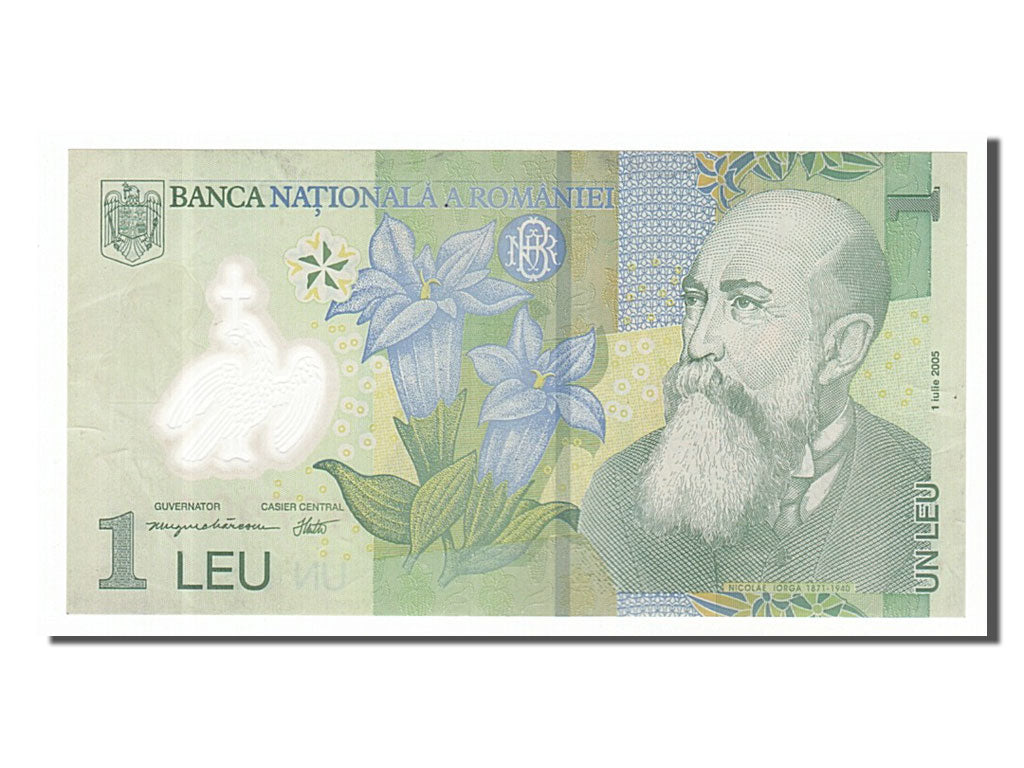 Banknote, Romania, 1 Leu, 2005, 2005-07-01, AU(50-53)