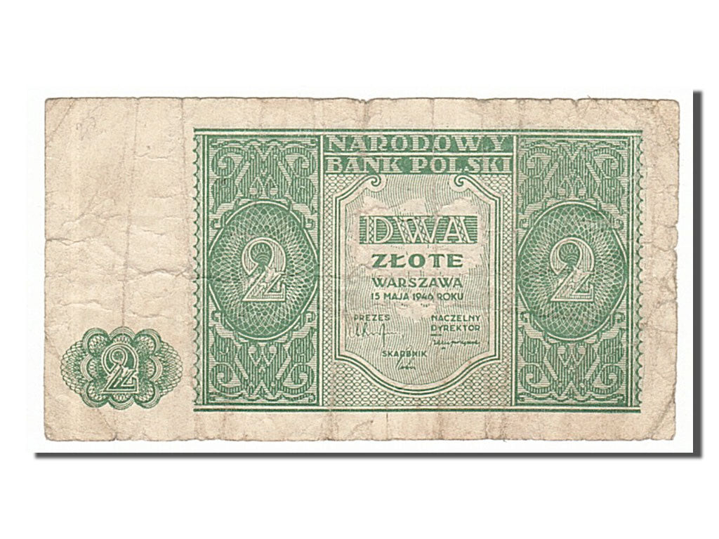 Billet, Pologne, 2 Zlote, 1946, TB