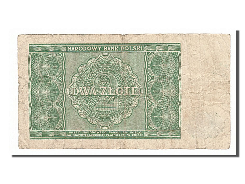 Billet, Pologne, 2 Zlote, 1946, TB