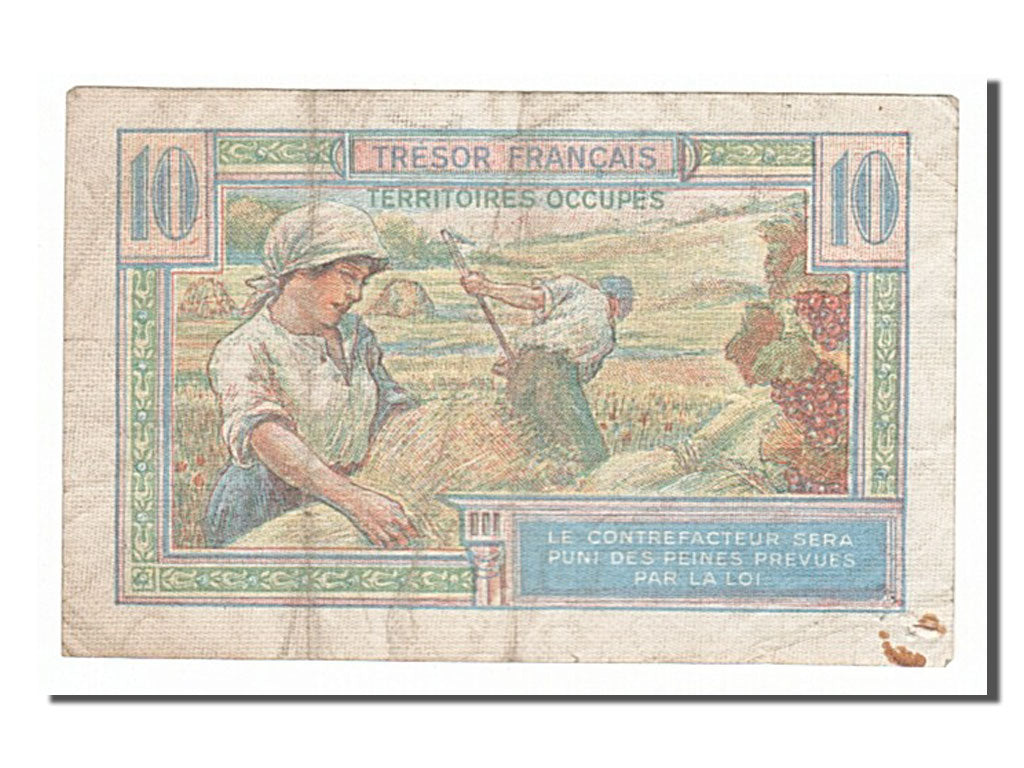 France, 50 Francs, 1947 French Treasury, 1947, KM #M8, VF(20-25), A.10476444,...