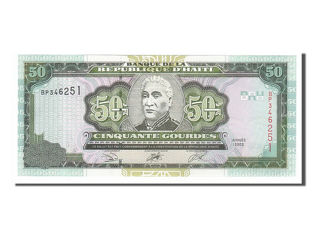 Banknote, Haiti, 50 Gourdes, 2003, UNC(65-70)