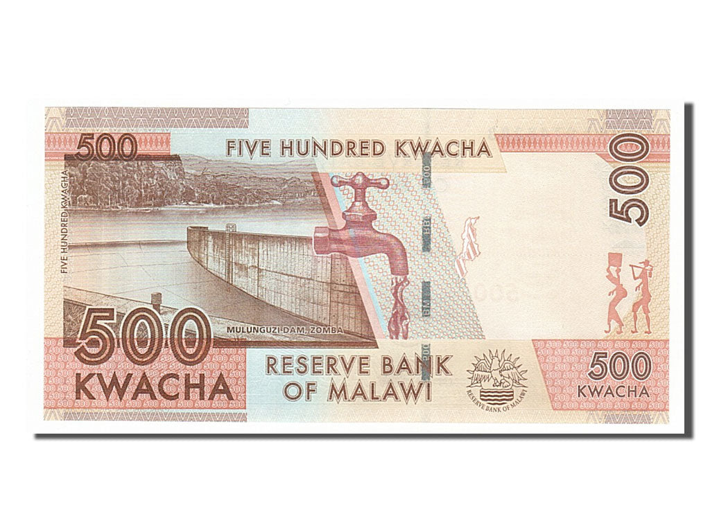 Banknote, Malawi, 500 Kwacha, 2012, 2012-01-01, UNC(65-70)