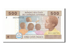 Biljet, Staten van Centraal Afrika, 500 Francs, 2002, NIEUW