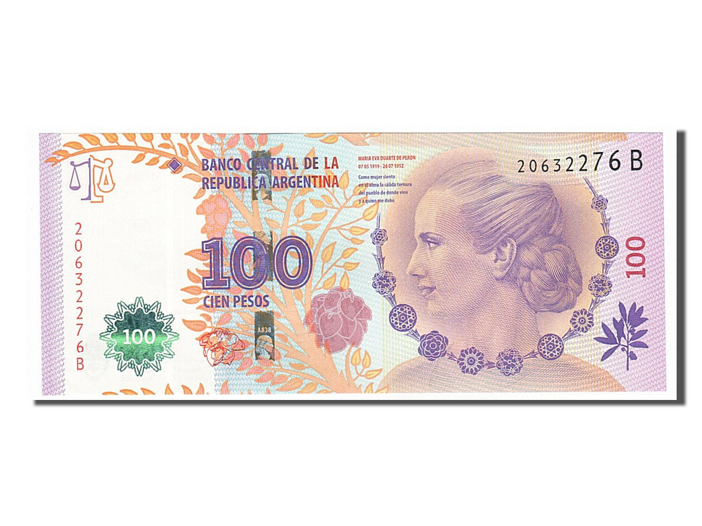 Argentina, 100 Pesos, 2012, KM #358b, UNC(65-70), 20632276B