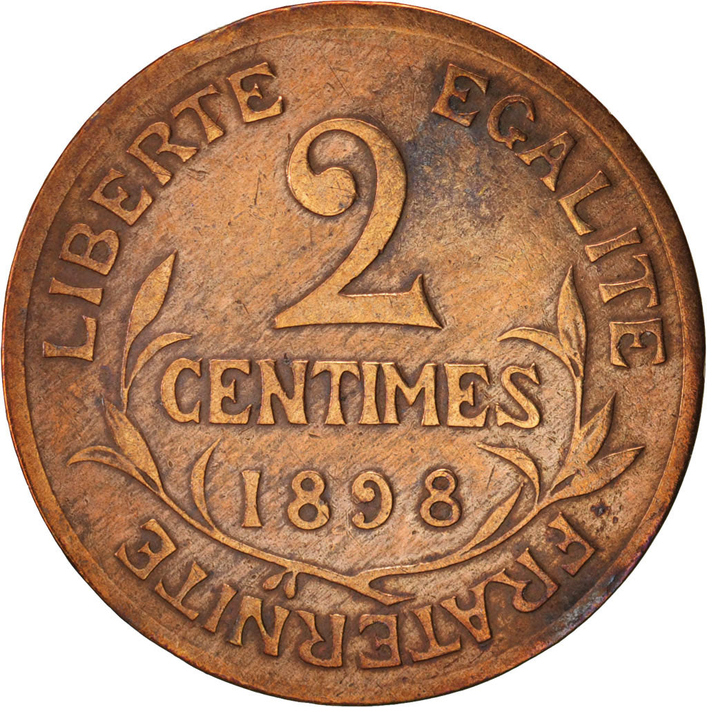 France, Dupuis, 2 Centimes, 1898, Paris, TTB, Bronze, KM:841, Gadoury:107