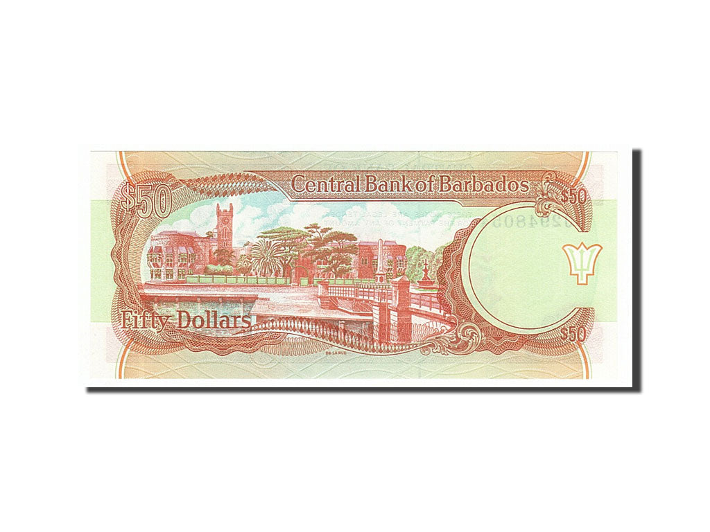 Geldschein, Barbados, 50 Dollars, 1989, UNZ