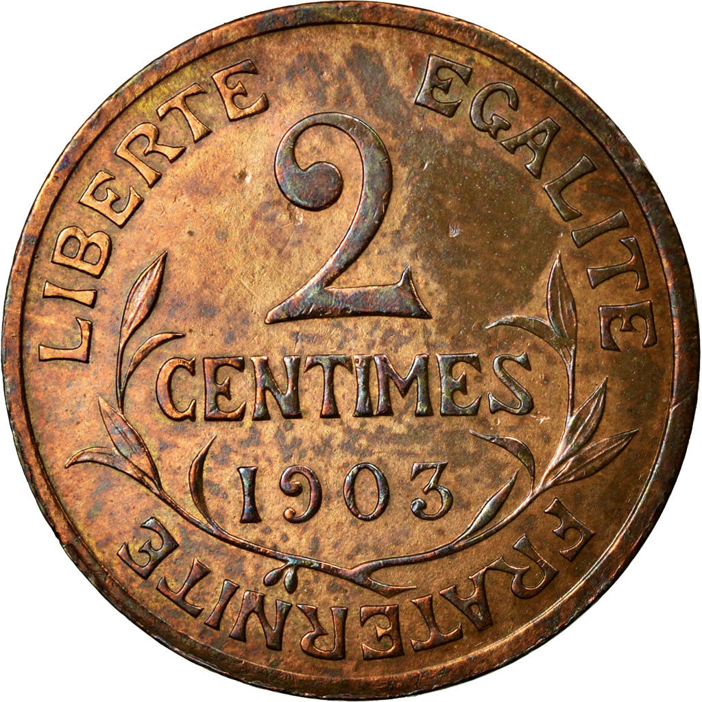 Coin, France, Dupuis, 2 Centimes, 1903, Paris, EF(40-45), Bronze, KM:841