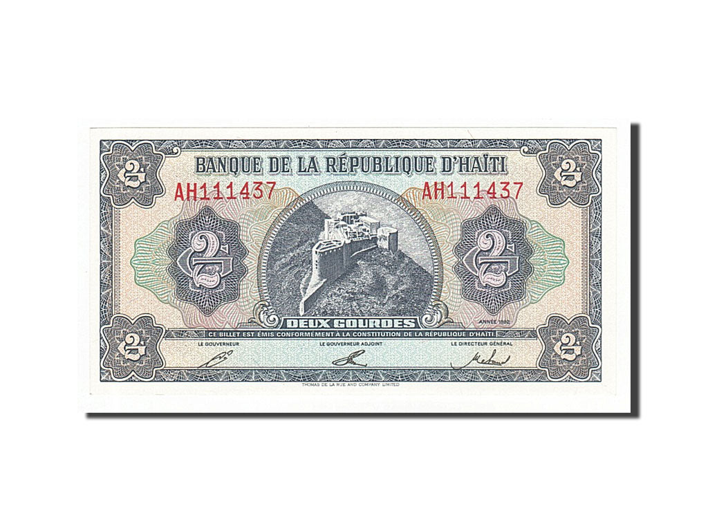 Haiti, 2 Gourdes, 1992, KM #260a, UNC(65-70), AH111437