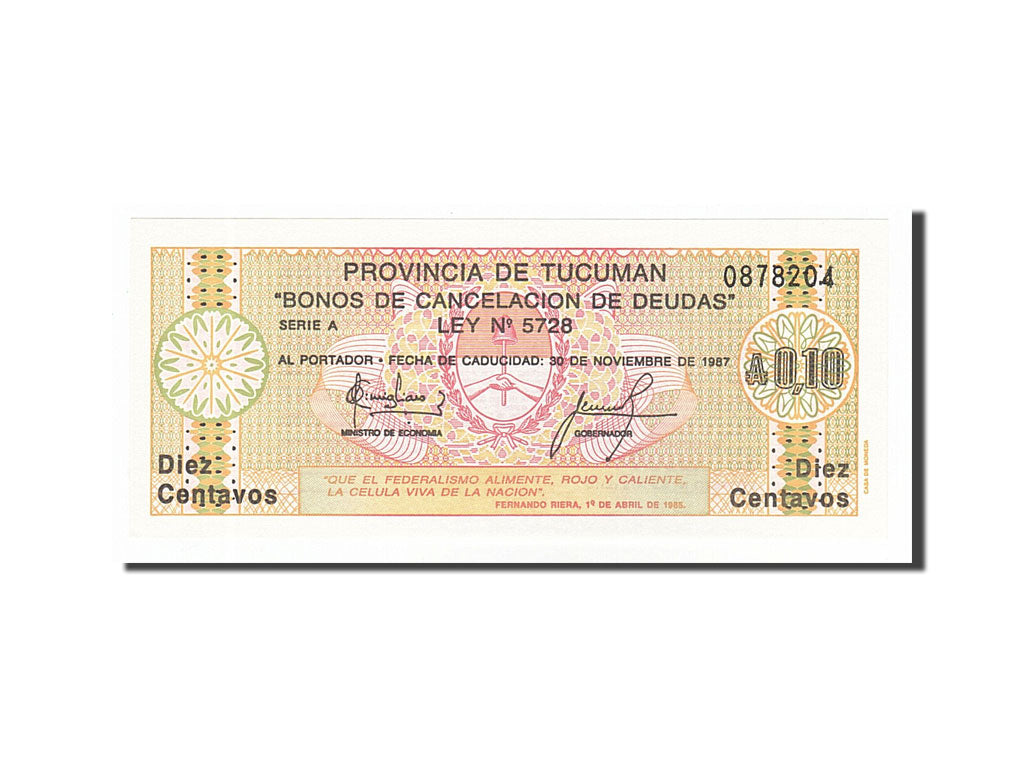 Argentina, 50 Centavos, 1985, KM #S2702, 1985-04-01, UNC(65-70), 0878204