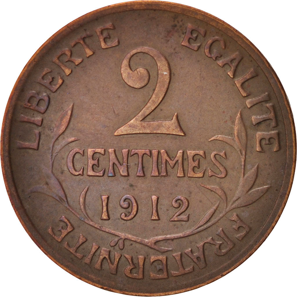 Coin, France, Dupuis, 2 Centimes, 1912, Paris, EF(40-45), Bronze, KM:841