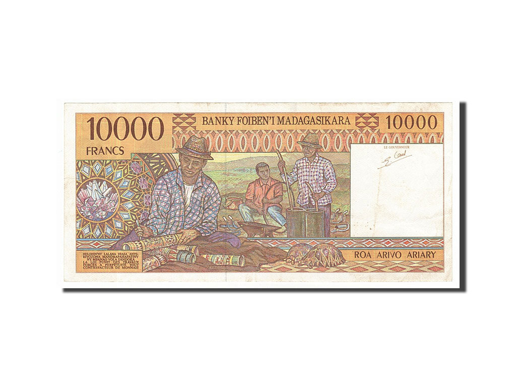 Madagascar, 10,000 Francs = 2000 Ariary, 1995, KM #79b, EF(40-45), A47718260