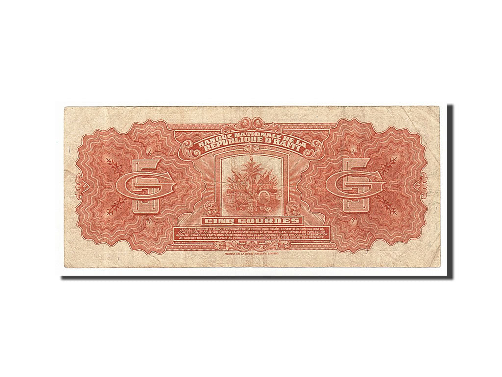 Haiti, 5 Gourdes, 1967, VF(30-35), DF710678
