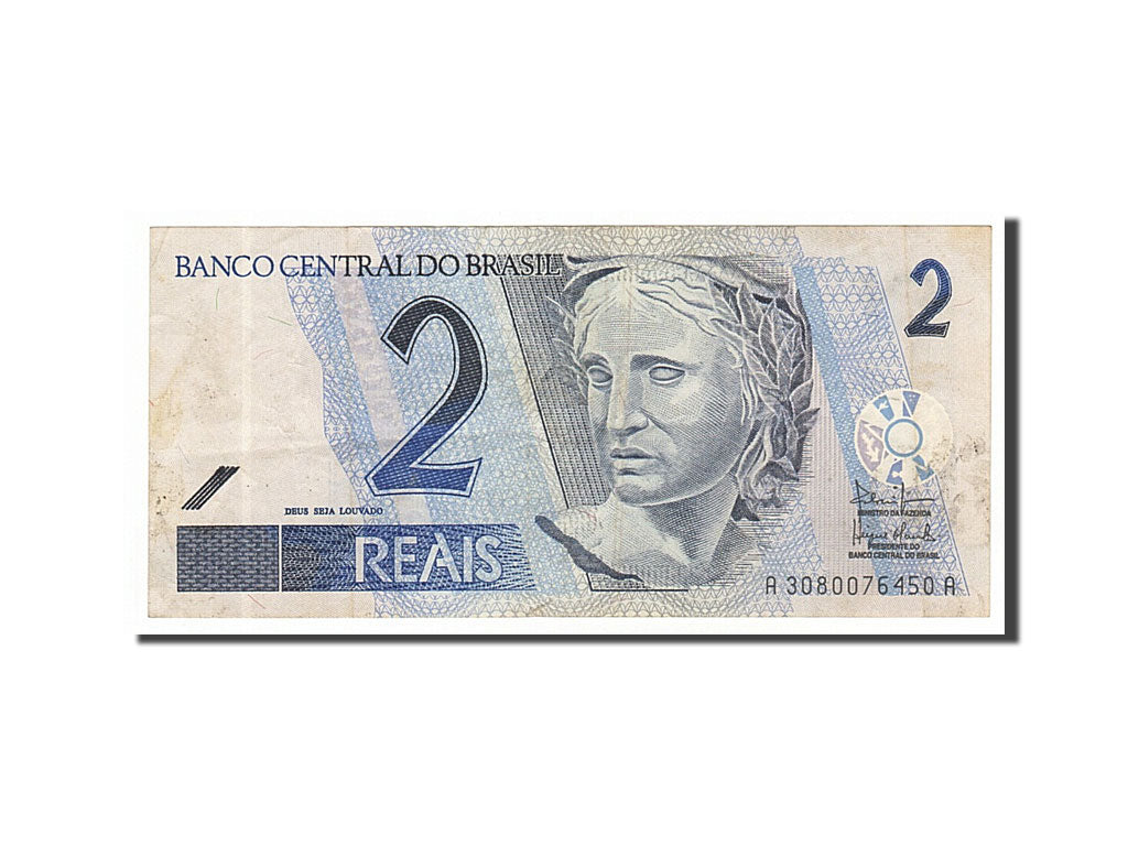 Banknote, Brazil, 2 Reais, 2001, EF(40-45)