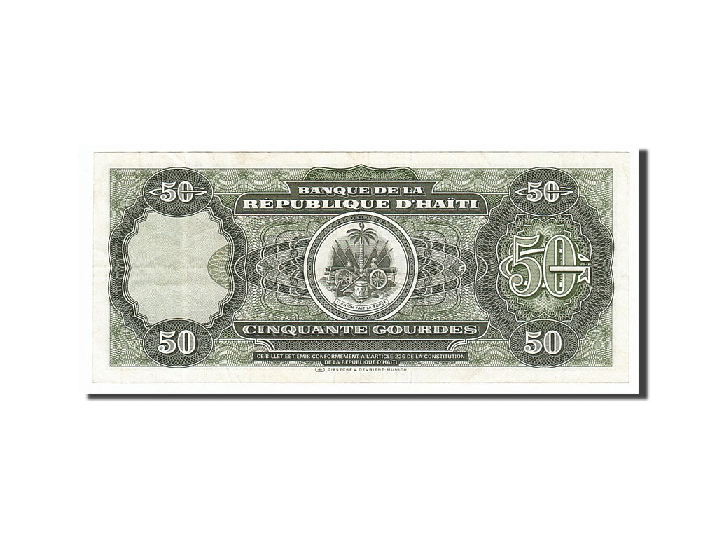 Haiti, 50 Gourdes, 1991, KM #257a, AU(50-53), AL141370