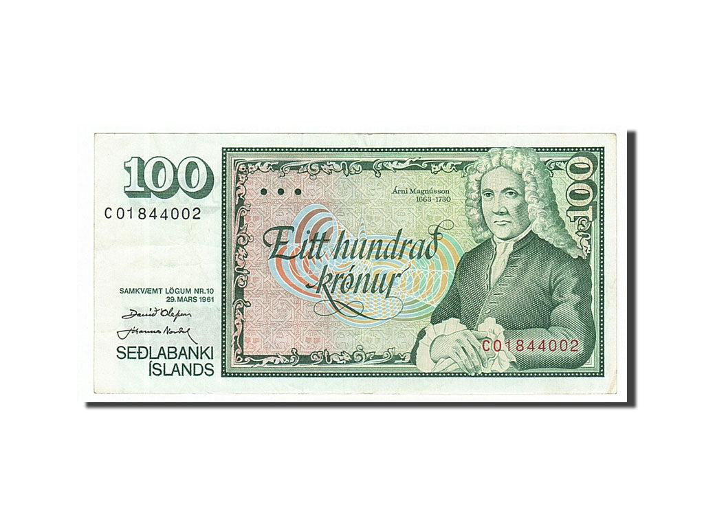 Iceland, 100 Krónur, 1981, KM #50a, AU(50-53), CO1844002